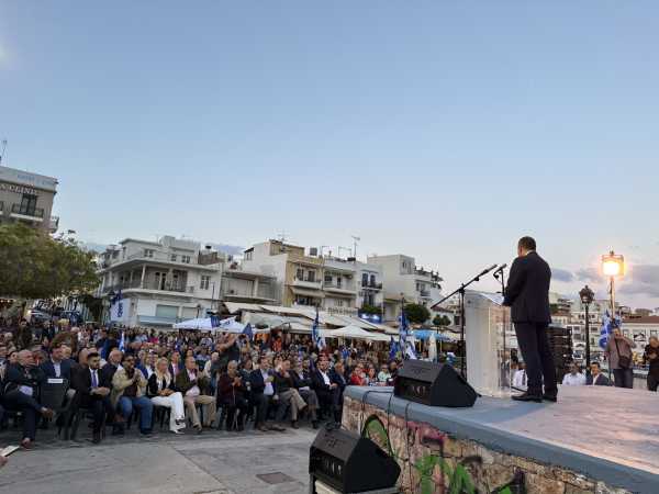 Γιάννης Πλακιωτάκης: Πλήθος κόσμου στην ανοικτή ομιλία του στον Άγιο Νικόλαο (pics)