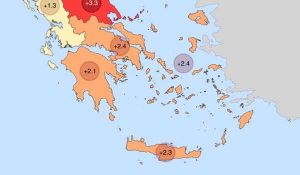 Ο θερμότερος Δεκέμβριος τα τελευταία 15 χρόνια στην Κρήτη